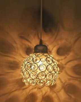 homesake Dual Crystal Half Globe Matt White hanging light Decorative Lights-picture-37