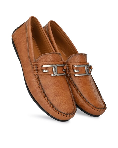 Guava Slip-On Loafers with Braided Hem