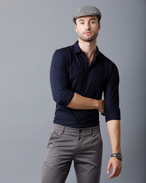 Navy Blue Shirts And Black Pants Can Look Good Together  The Color Harmony