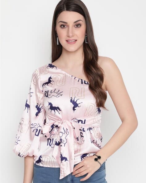 akiki off shoulder tops/ pink