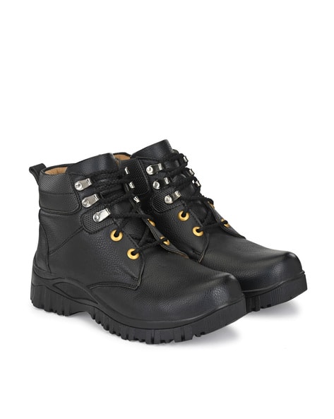 BUCIK Synthetic Leather Lace-Up Casual Shoes