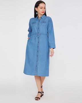 Denim Dresses For Womens on Sale  Buy Womens Clothes Online  AJIO