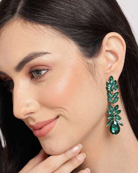 Multicolor Natural Crystal Gemstone Chip Earrings at Rs 100/pair in Delhi