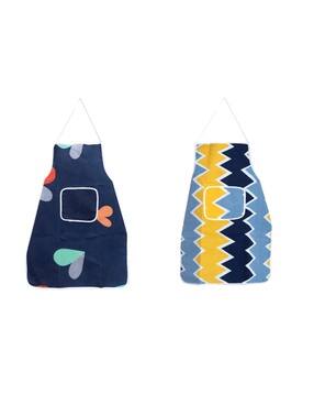 Set of 2 Kitchen Apron with Front Pocket