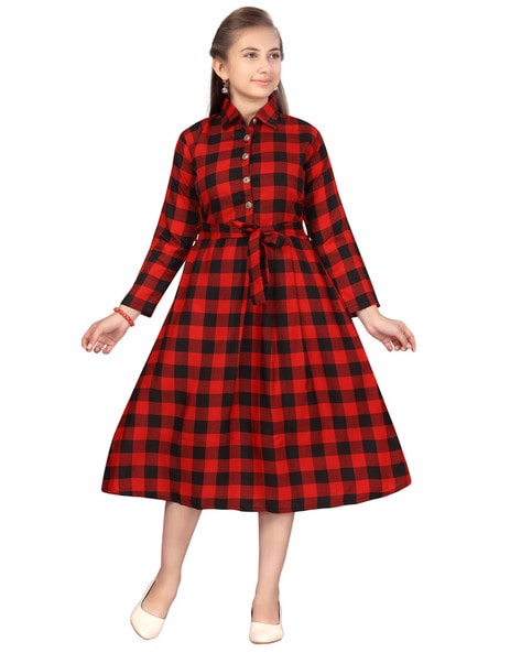 Fashion Red Check Dress Short Sleeve Organza Clothing (3-28900) - China Check  Dress and Red Check Dress price | Made-in-China.com