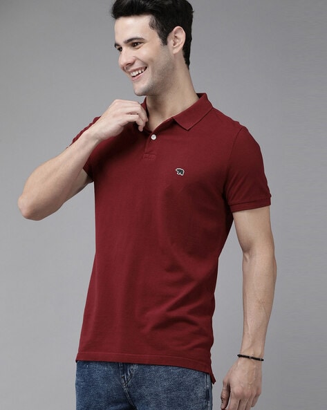 Buy Maroon Shirts for Men by THE BEAR HOUSE Online