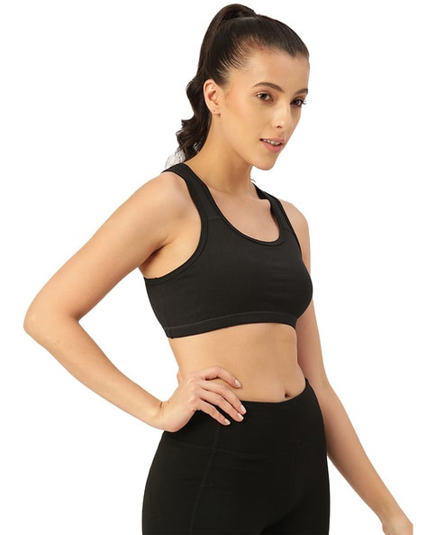 Girls' Black Sports Bra