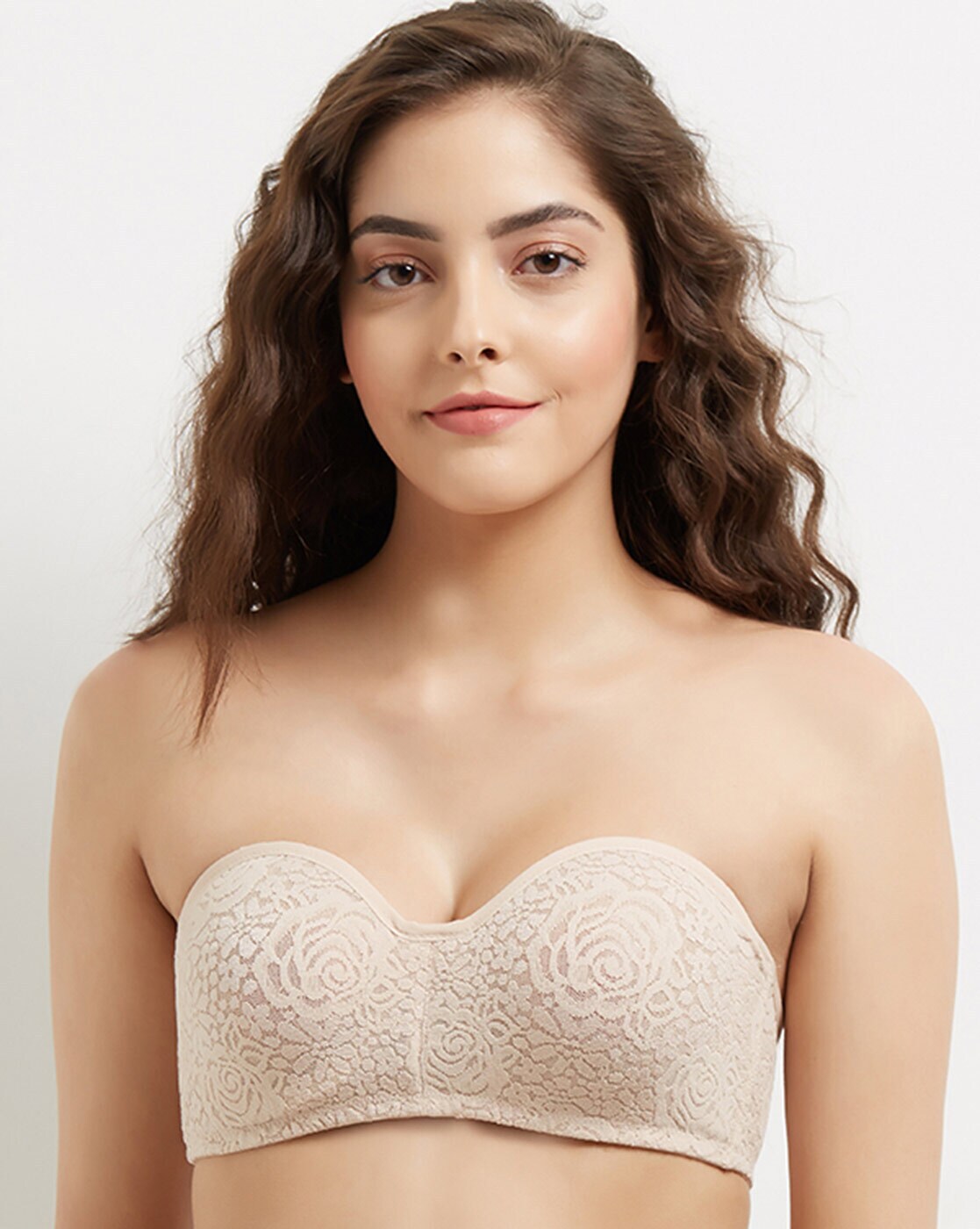 Buy Wacoal Lace Non-Padded Bra, Nude Color Women
