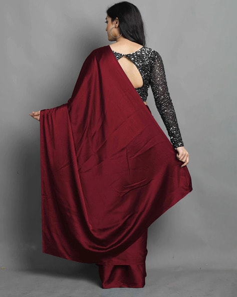 Buy Maroon Sarees for Women by GRIVA DESIGNER Online