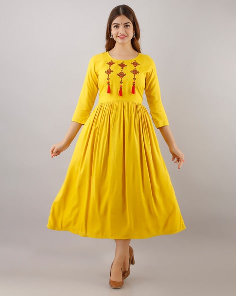 Yellow Dress For Women - Buy Yellow Dress For Women online in India