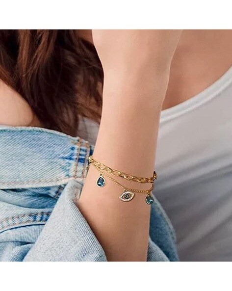Amazon.com: Yinkin 6 Pcs Pu Leather Wrap Bracelet Multi Layer Bohemian Cuff  Bracelets Stack Bracelets Women's Wrap Bracelets for Women (Bead):  Clothing, Shoes & Jewelry
