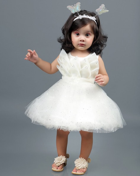Baby Girl Frock Picksparrow  Baby Baptism Clothes
