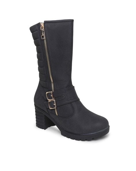 Valiosaa Knee-Length Boots with Zip Closure