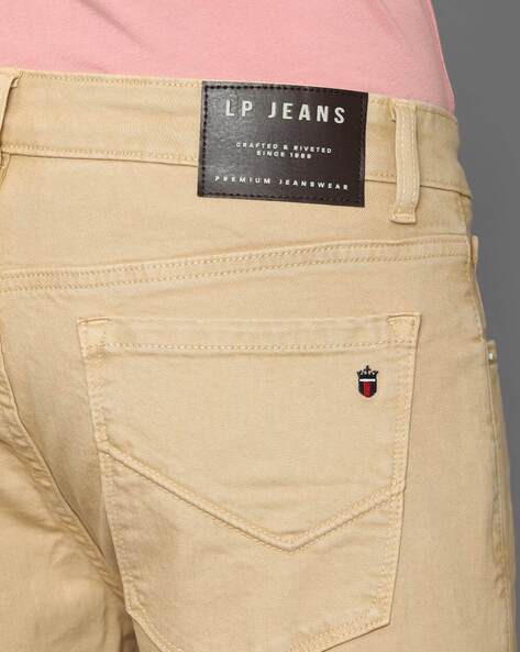 Louis Philippe Jeans Regular Fit Men Beige Trousers - Buy Louis Philippe  Jeans Regular Fit Men Beige Trousers Online at Best Prices in India