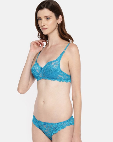 Buy online Blue Net Bikini Panty from lingerie for Women by Madam for ₹339  at 66% off