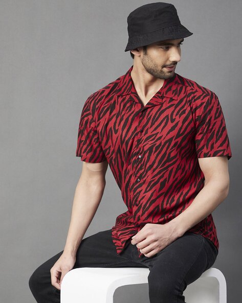 tiger print shirts mens india