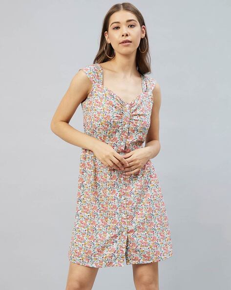 Floral Sexy Cut Out Halter Maxi Dress Summer Dress - TheCelebrityDresses