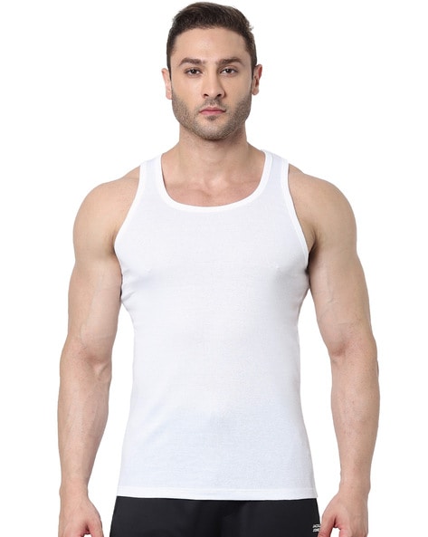 Jack & Jones Cotton Sleeveless Vest