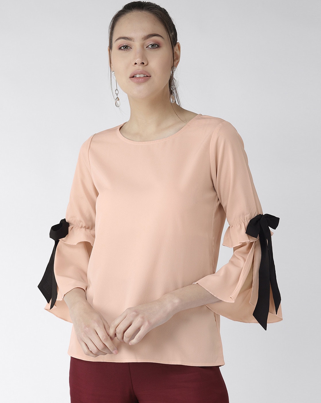 Buy Nude Tops for Women by STYLE QUOTIENT Online