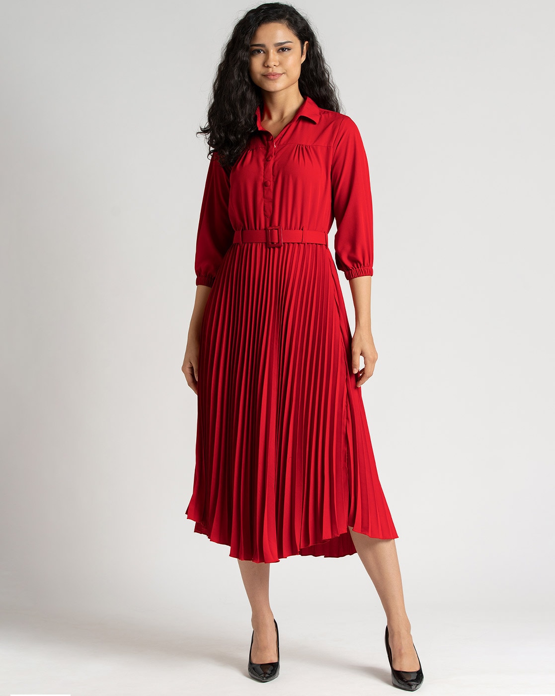 Buy Wine Dresses for Women by CODE BY LIFESTYLE Online | Ajio.com