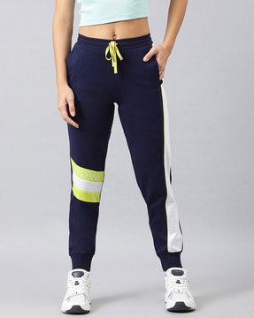 Buy Navy Track Pants for Women by Femea Online Ajio