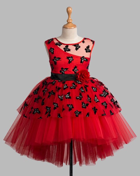 Buy Peach Dresses & Frocks for Girls by MAX Online | Ajio.com