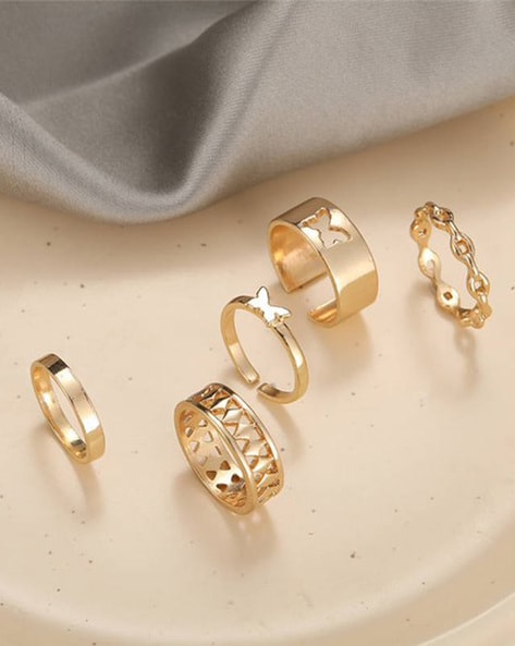 Buy Gold Rings for Women by VEMBLEY Online