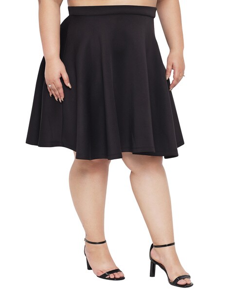 Black flare skirt outlet xxl