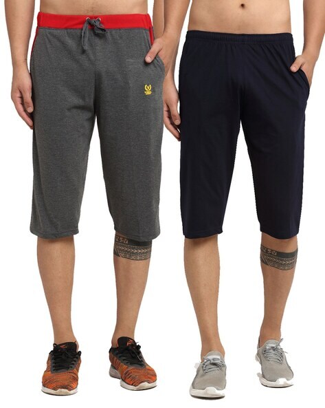 Mens hot sale capri shorts