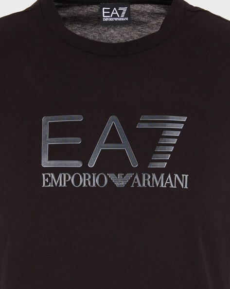 Buy Black Tshirts for Men by EA7 Emporio Armani Online Ajio