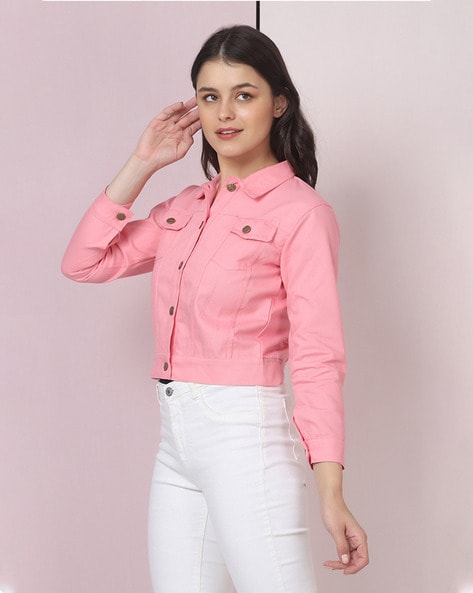 Pink Denim Jacket Womens - Best Price in Singapore - Feb 2024 | Lazada.sg