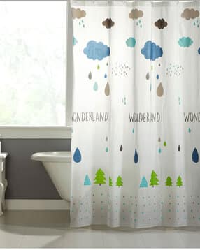 Graphic Print Shower Curtain-image-39