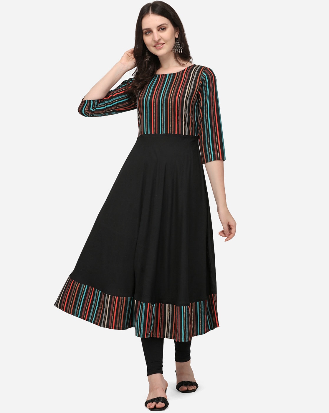 Buy Black Kurtis & Tunics for Women by Sitaram Designer Online