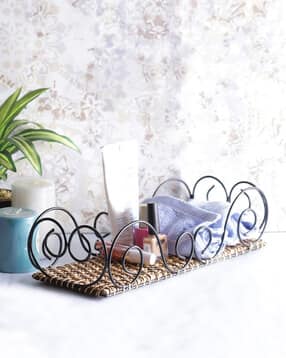 Curvy Bamboo Wicker Basket