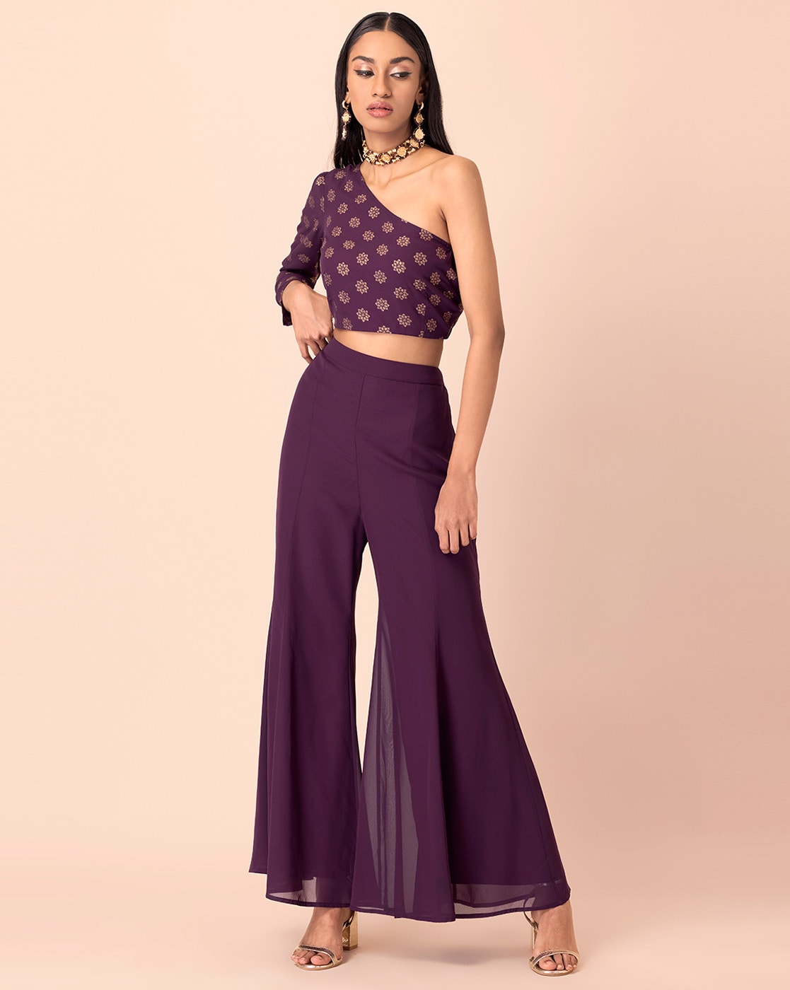 Purple Crop Tops - Buy Indo Western Purple Crop Tops Online for Women &  Girls India – Indya