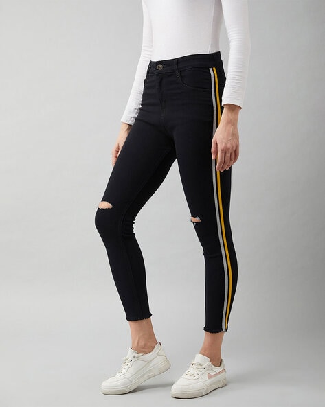 Plain Black Miss Chase Retro High Waist Jeggings Color at Rs 1079 in Kolkata