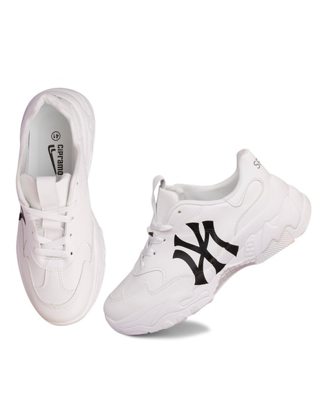 MLB, Shoes, Mlb Ny New York Yankees Sz 65 Bigball Chunky Tennis Shoes  Sneakers White