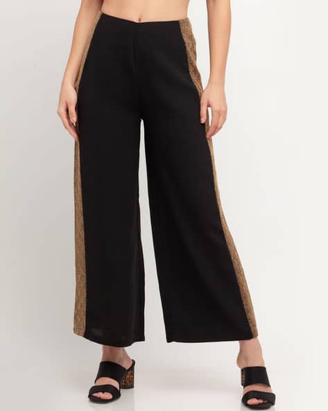 Zink London High-Rise Straight Fit Palazzo