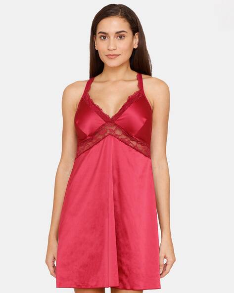 zivame satin night dress Buy Zivame Satin Sleep Dress - Red at Rs.988 online