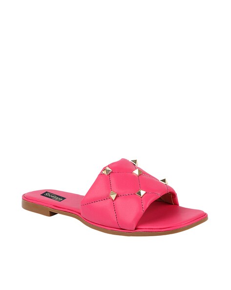 Magenta hot sale flat sandals