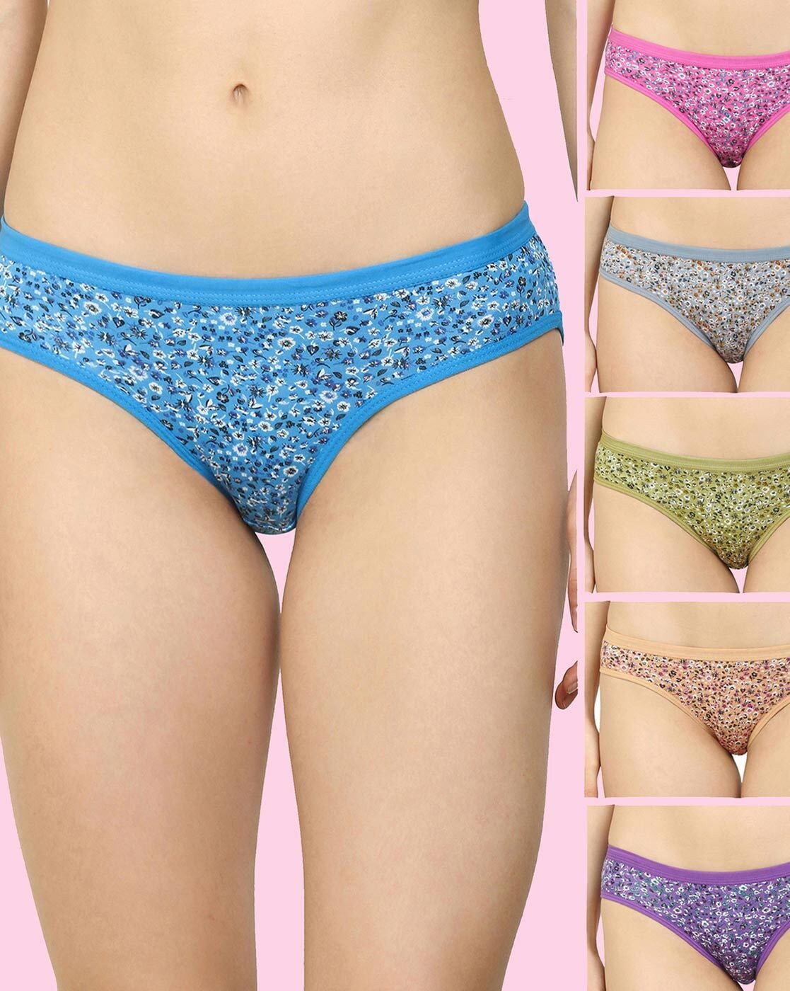 Buy Rlanos (Multi Color Panty for Women Soft Period Underwear Innerwear Panties  no Show Seamless Briefs Invisible Ladies Combo (M, Pack of (2)) at
