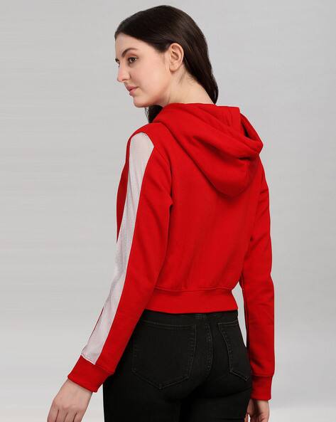 Buy Red Sweatshirt u0026 Hoodies for Women by SELVIA Online | Ajio.com