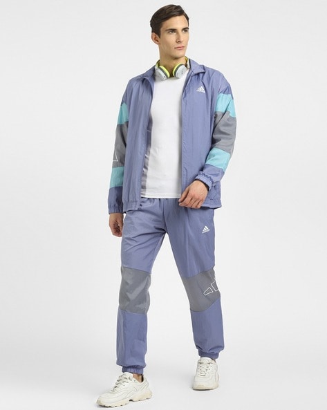 Purple mens adidas on sale tracksuit