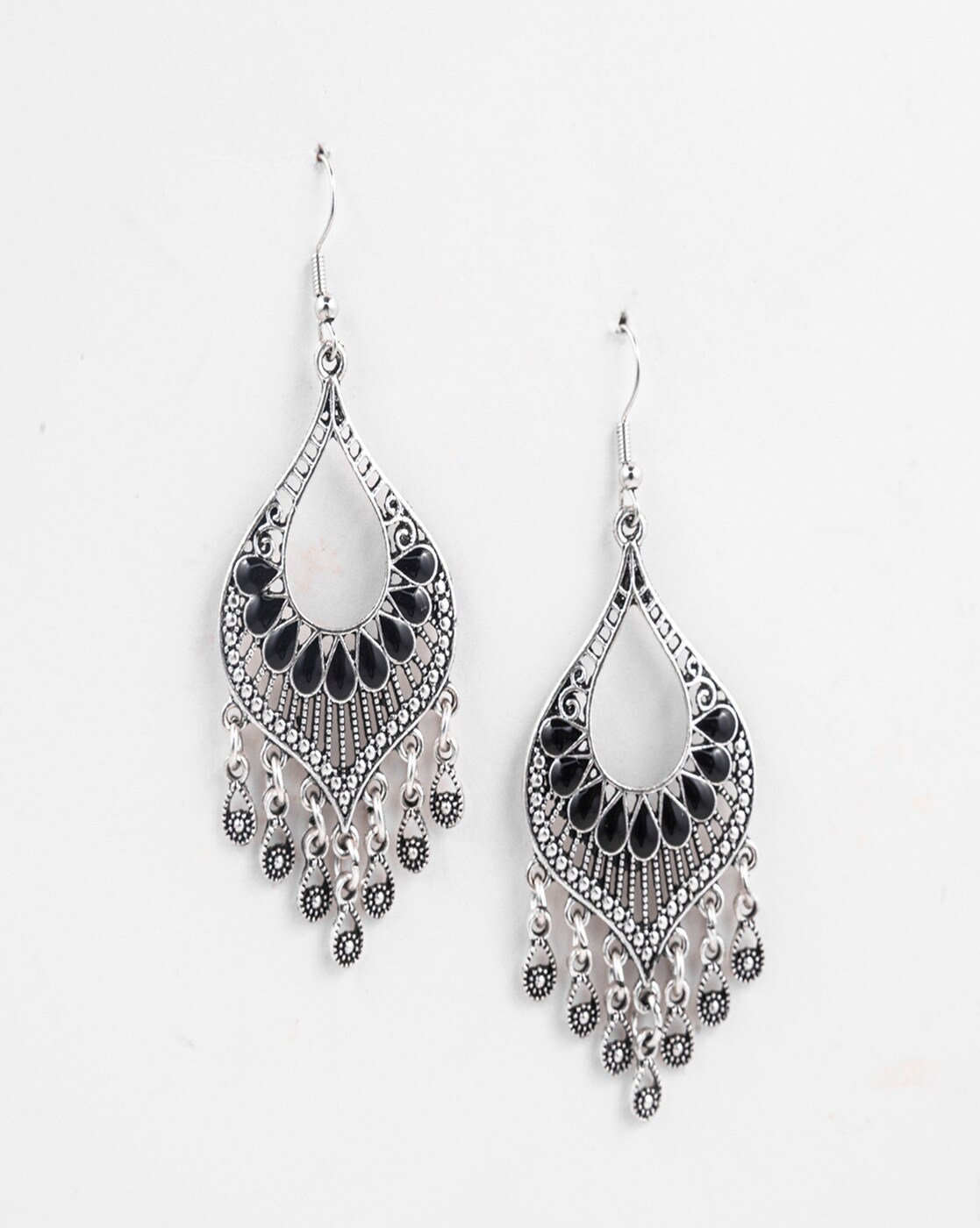Elegant Long White Pearl Earrings, Artisan handcrafted sterling silver –  CookOnStrike