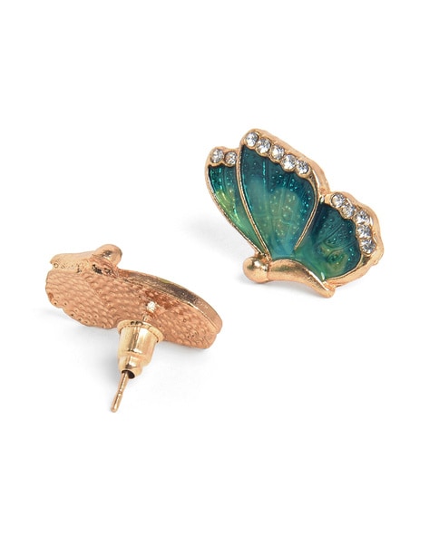 Buy Shaya by CaratLane Chasing My Uncharted Paths Butterfly Stud Earrings  in 925 Silver Online