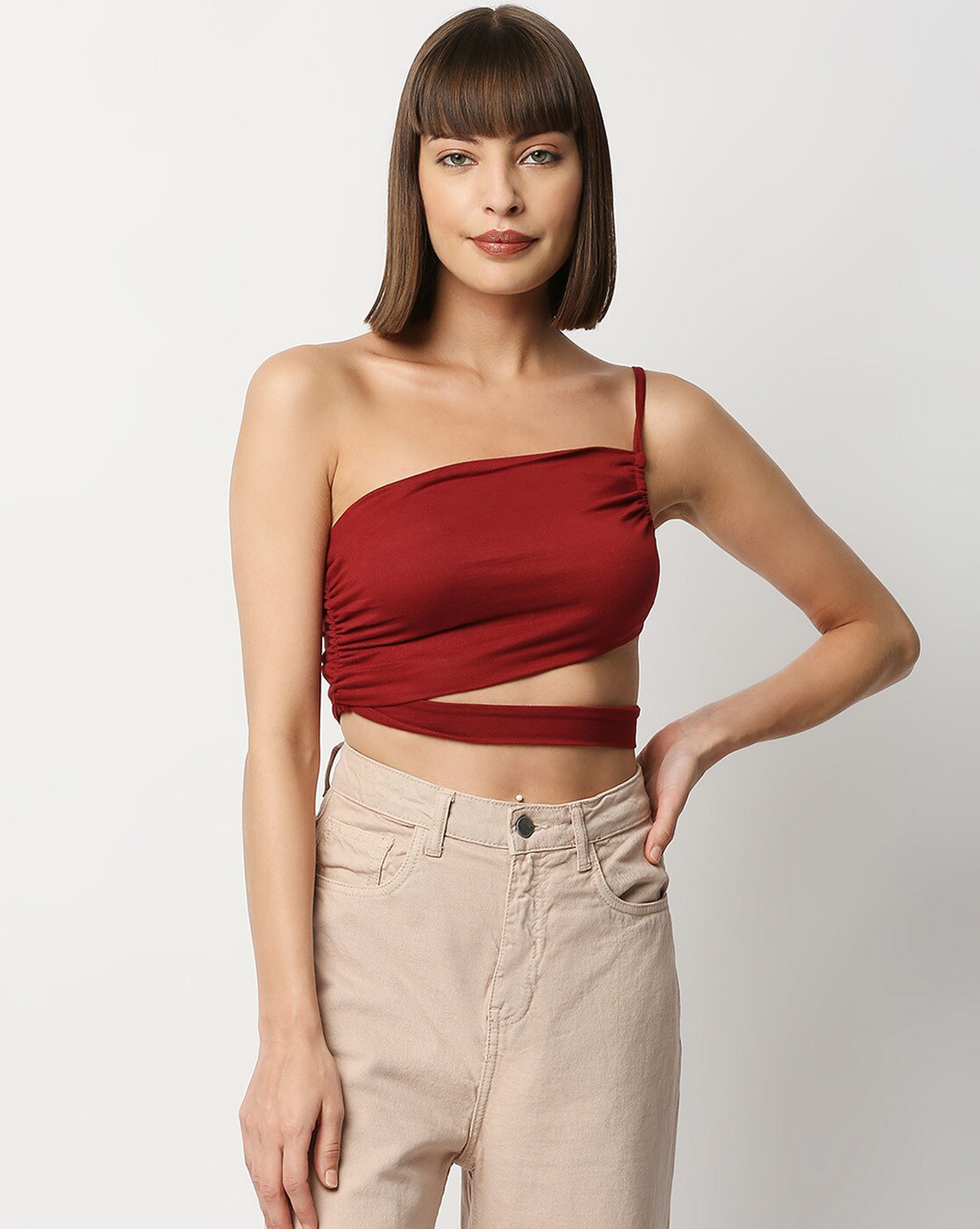 THE TUBE TOP Women's Ruched Mini Bandeau Tubetop (Non-Padded), Made in USA,  Dark Red, X-Small-Medium : : Clothing, Shoes & Accessories