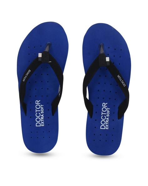 Buy Royal blue Flip Flop Slippers for Women by Doctor Extra Soft