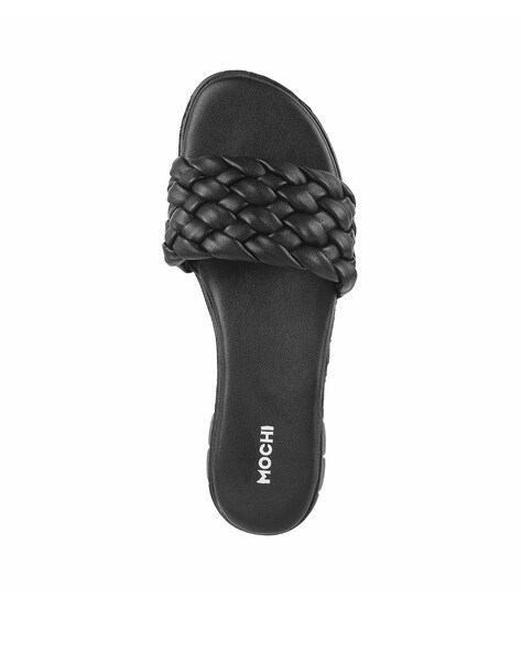 Buy Black Flip Flop & Slippers for Women by Mochi Online
