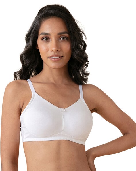 Buy Jockey Single Layered Non-Wired 3/4Th Coverage Super Support Bra -  White at Rs.799 online