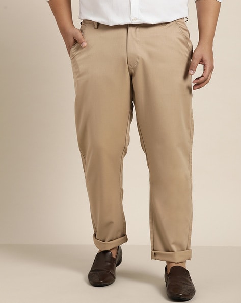 Sojanya Solid Slim Fit Trousers